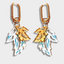 Bobbi Frances : Pastel Days : Leaf Serenade Earrings