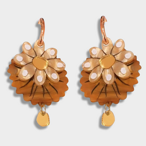 Bobbi Frances : Pastel Days : Marble Bloom Earrings