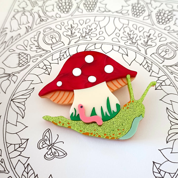 Bright and Bubbly : Silvia's Adventures : Silvia's Garden Adventures Brooch