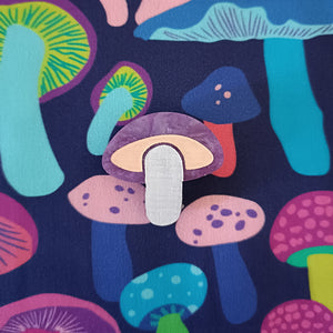 Bright and Bubbly : Whimsical Creatures : Purple Mushroom Mini Brooch