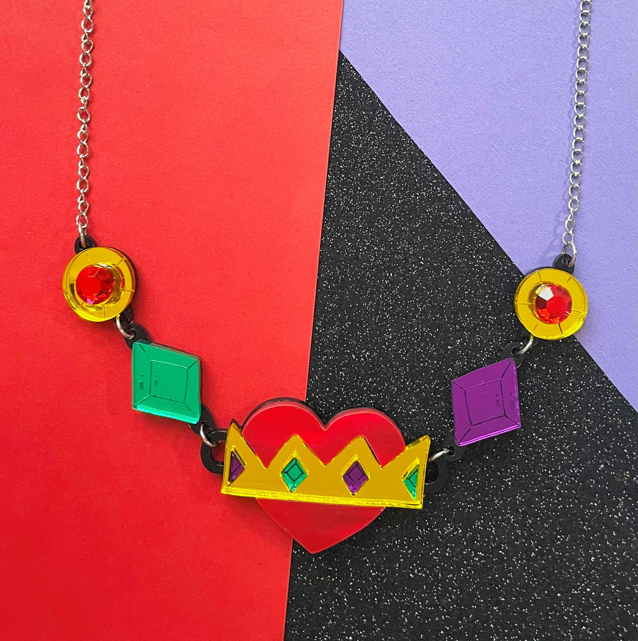 Happy Stuff Studio : Queen of Hearts : Statement necklace