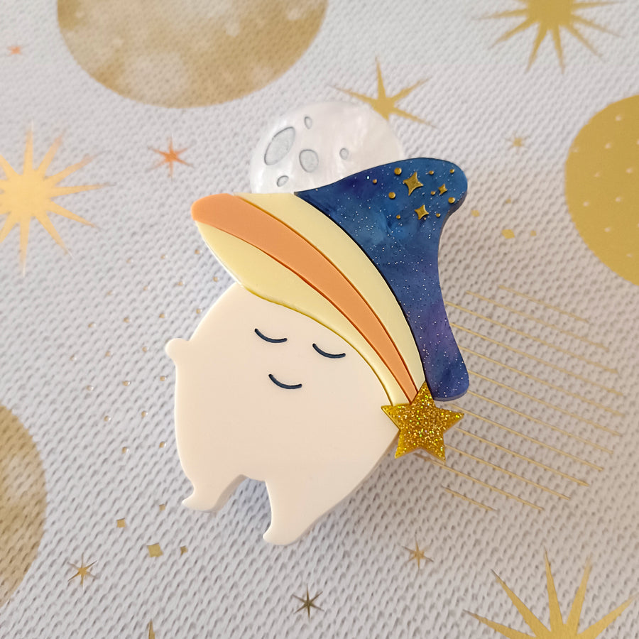 Bright and Bubbly : Whimsical Creatures : Moonchild Brooch