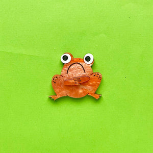 Happy Stuff Studio : Disgruntled Toad Brooch [PRE-ORDER]