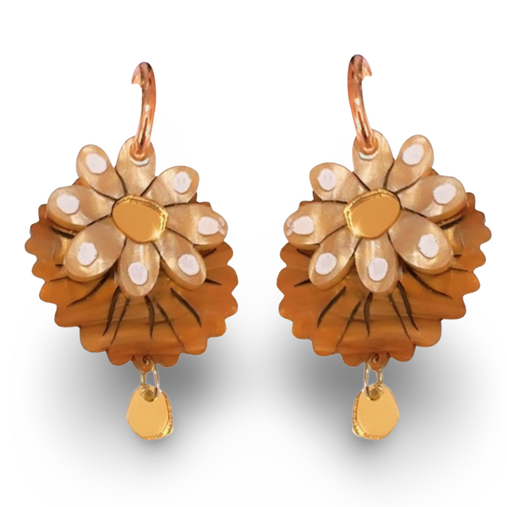 Bobbi Frances : Pastel Days : Marble Bloom Earrings [PRE-ORDER]