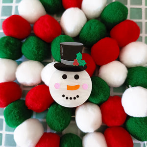 Bright and Bubbly : Christmas : Frost the Snowman Brooch