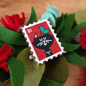 Bright and Bubbly : Christmas : Stamp - Cat