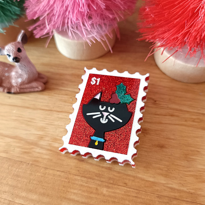 Bright and Bubbly : Christmas : Stamp - Cat