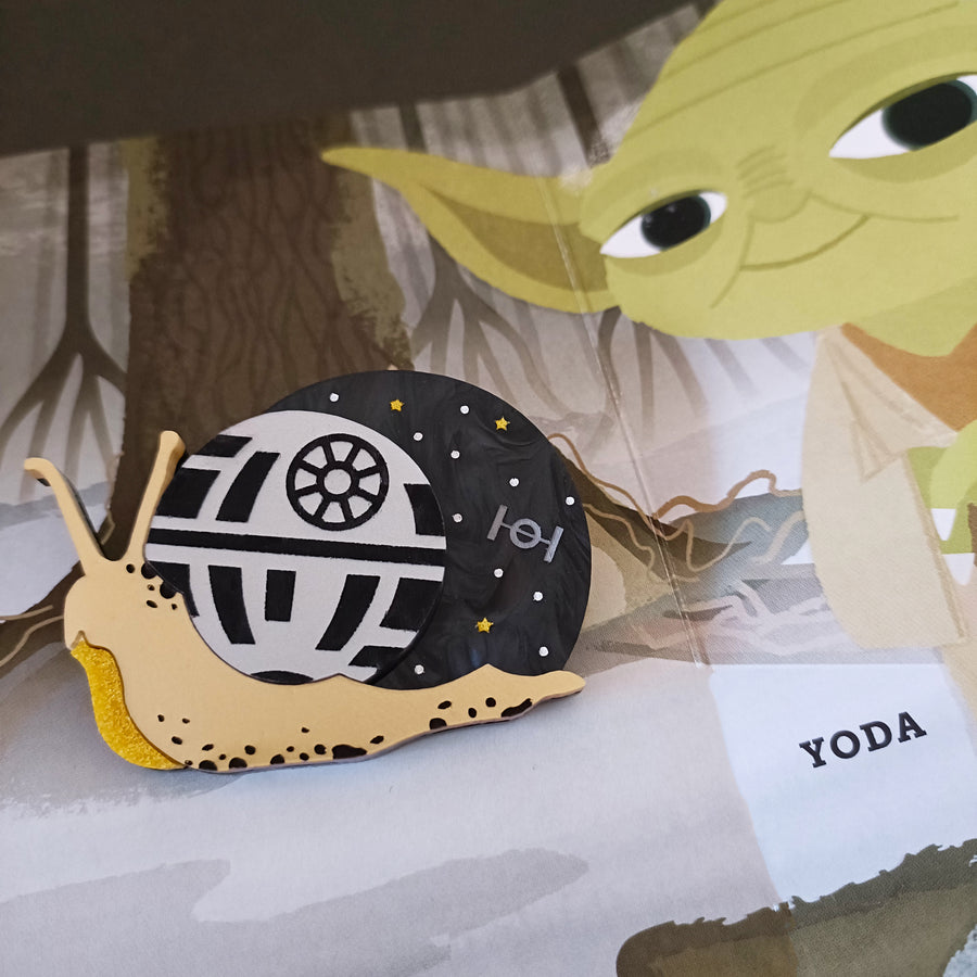 Bright and Bubbly : Silvia's Adventures : Silvia in a Galaxy Far Far Away Brooch