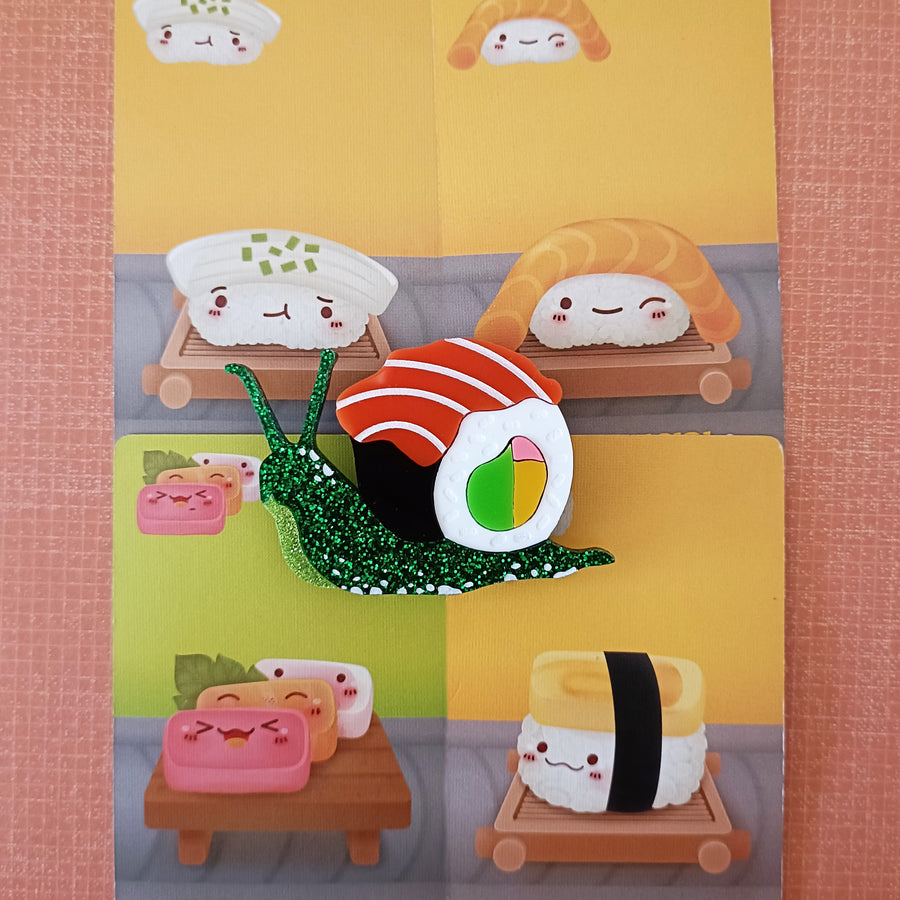 Bright and Bubbly : Silvia's Adventures : Sushi Silvia Brooch