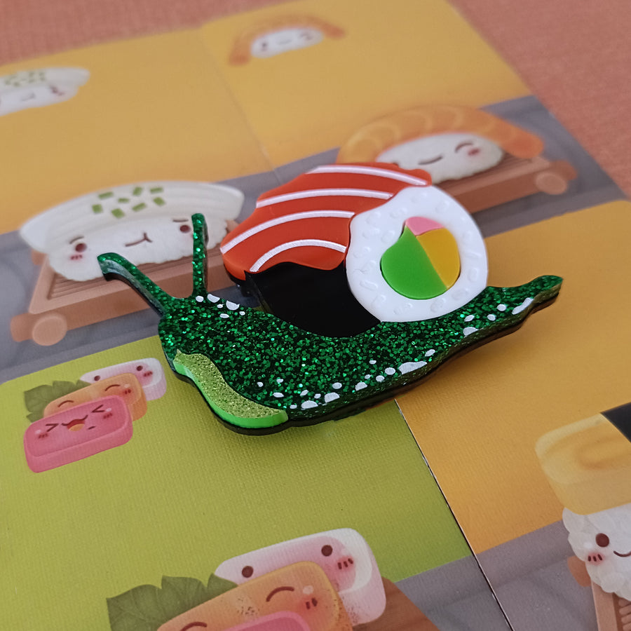 Bright and Bubbly : Silvia's Adventures : Sushi Silvia Brooch