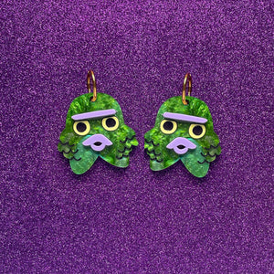 Happy Stuff Studio : Monster Monster: Swamp Dude Earrings