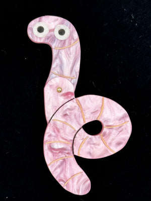 Happy Stuff Studio : Wiggly Worm Brooch