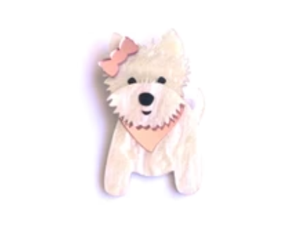 Bling Hound : Westie Brooch