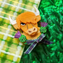 Cherryloco : Scottish Wildlife : Bonnie the highland cow brooch or necklace