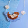 Cherryloco : Scottish Wildlife : Otter and baby necklace