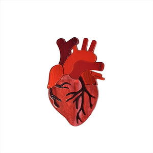 Cherryloco : Valentines : Anatomical heart brooch