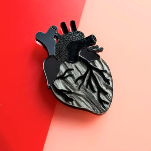 Cherryloco : Valentines : Anatomical heart brooch