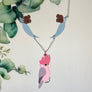 Tantalising Treasures : New Beginnings : Cheeky Chirper Galah Necklace [LUCKY LAST!]