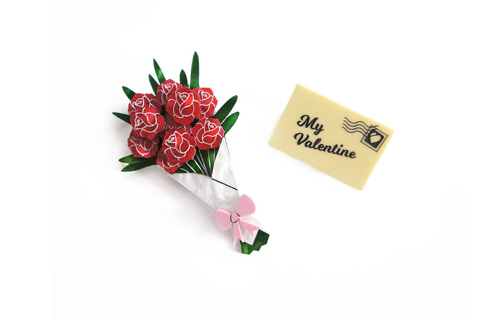 LaliBlue : Valentines : Valentine Double Brooch