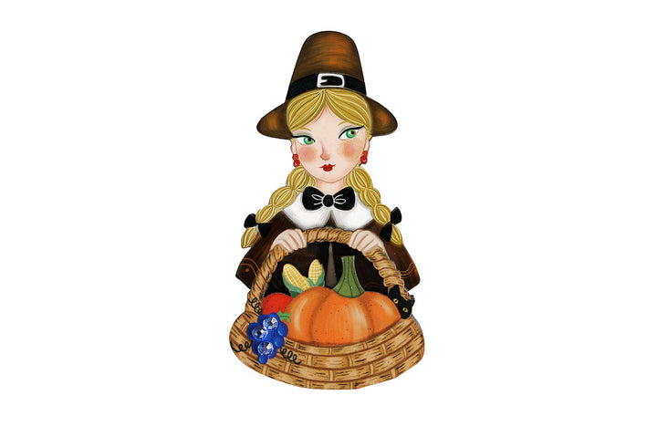 LaliBlue : Thanksgiving : Pilgrim Thanksgiving Brooch