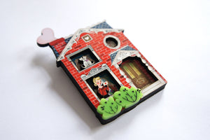 LaliBlue : Valentines : Valentine's house brooch [PRE-ORDER]