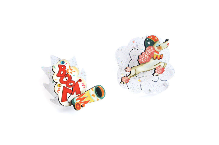 LaliBlue : Circus Freaks : The bullet poodle Brooches