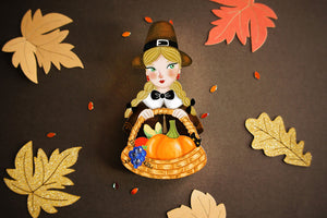 LaliBlue : Thanksgiving : Pilgrim Thanksgiving Brooch