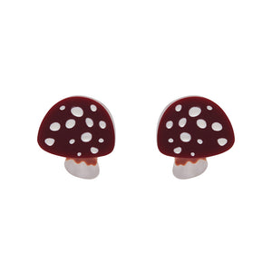 Erstwilder : Mushrooms : Twinning Toadstools Stud Earrings