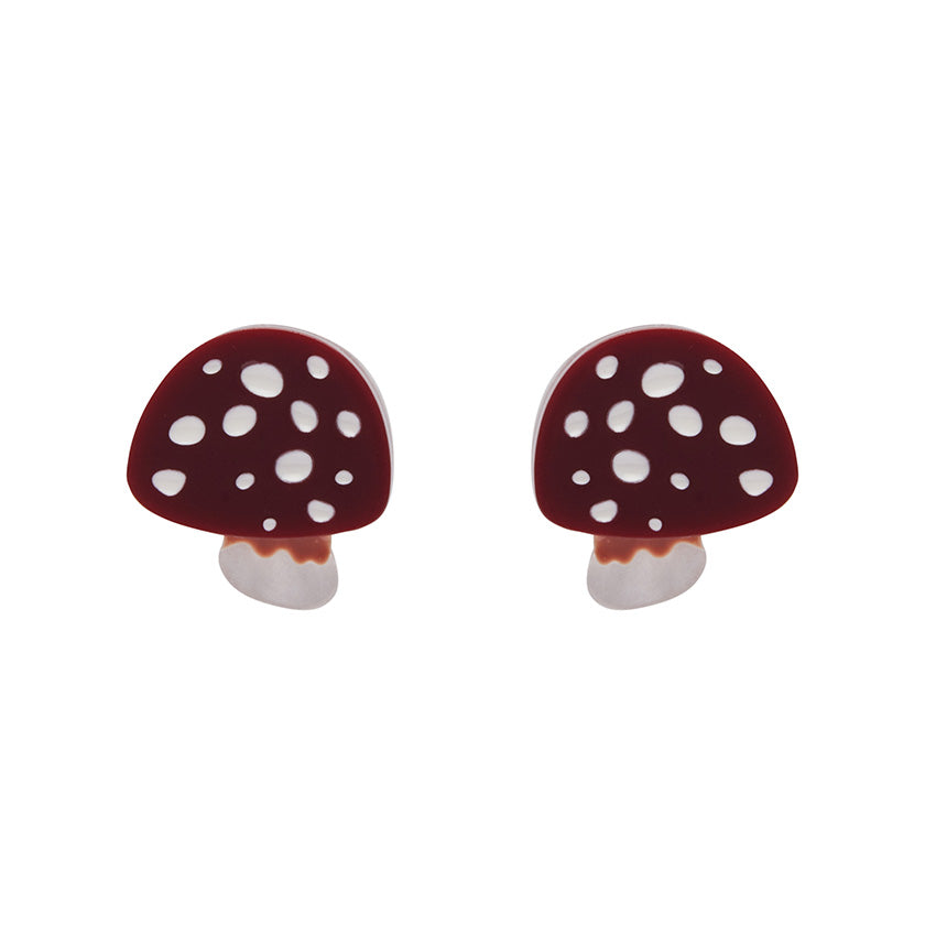 Erstwilder : Mushrooms : Twinning Toadstools Stud Earrings
