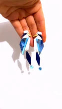 Bobbi Frances : Abstract Heron Statement Dangle Earrings
