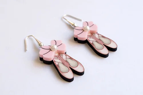 LaliBlue :  World Day : Ballet Shoes Earrings