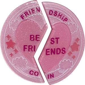 Lipstick & Chrome : L.Y.L.A.S. Best Friends Coin Brooch