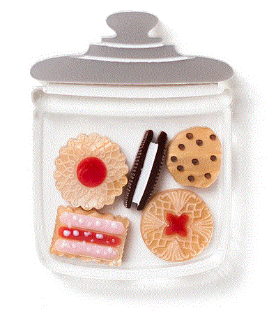 Martinis & Slippers : Biscuit Jar Brooch