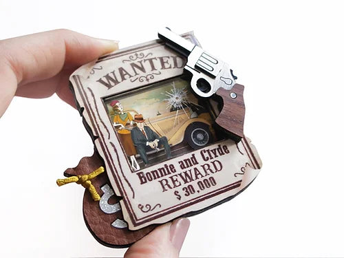LaliBlue : Classic Films : Bonnie and Clyde Brooch