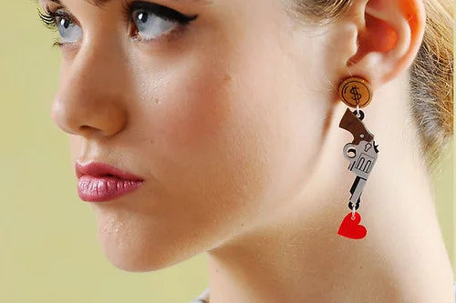 LaliBlue : Classic Films : Bonnie and Clyde Earrings [PRE-ORDER]