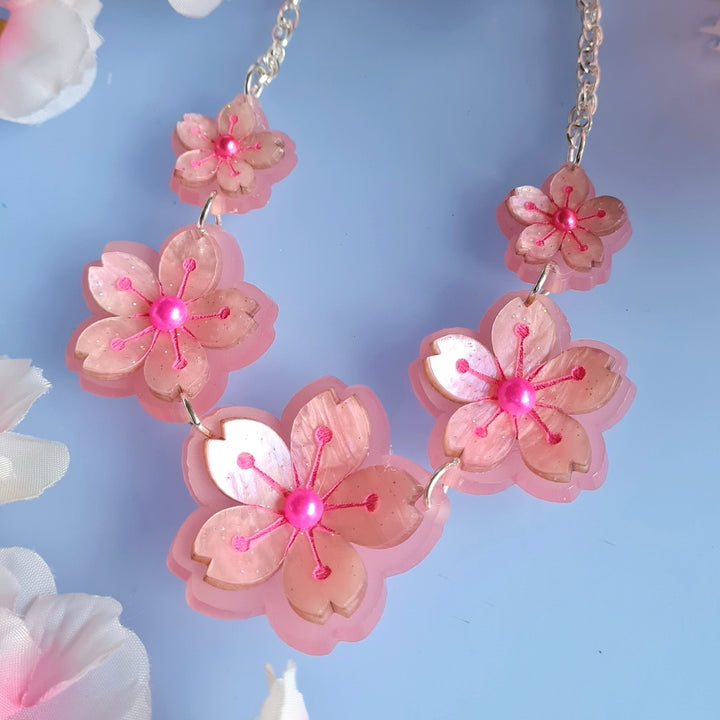 Cherryloco : Floral Collection : Cherry Blossom Charm Necklace
