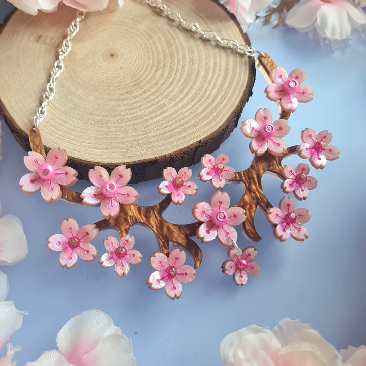 Cherryloco : Floral Collection : Cherry Blossom Statement Necklace