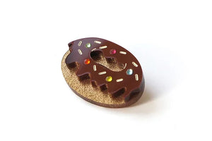 LaliBlue :  Tea Time : Chocolate Donut Brooch [PRE-ORDER]
