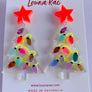 Louna Rae : Christmas Tree Dangle Earrings