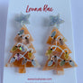Louna Rae : Christmas Tree Dangle Earrings