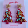 Louna Rae : Christmas Tree Dangle Earrings