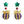 LaliBlue : Christmas : Christmas Bulbs Earrings