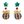 LaliBlue :  Christmas : Christmas Bulbs Earrings [PRE-ORDER]