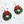 LaliBlue : Christmas : Christmas Wreath Earrings