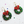 LaliBlue :  Christmas : Christmas Wreath Earrings [PRE-ORDER]