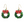 LaliBlue : Christmas : Christmas Wreath Earrings