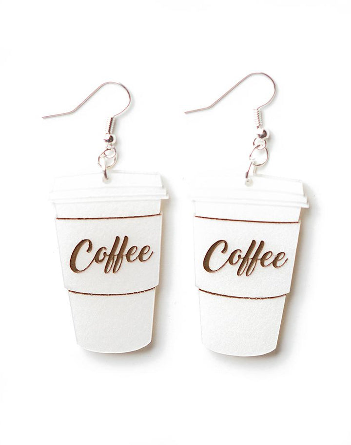 Martinis & Slippers : Coffee Cup Earrings