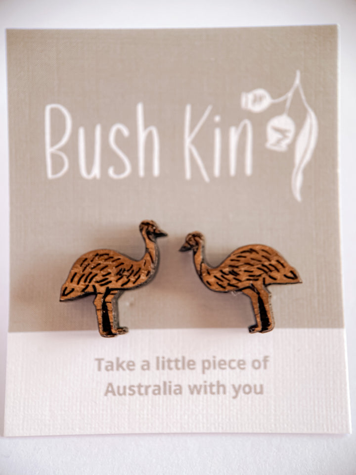 Bush Kin : Emu Earrings