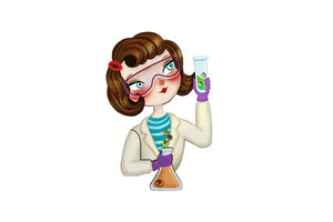 LaliBlue :  World Day : Female Scientist Brooch [PRE-ORDER]