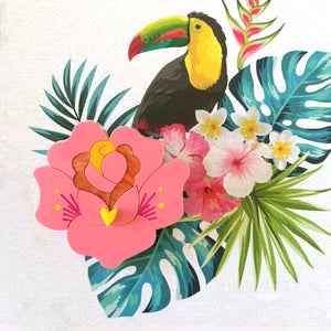 Bright and Bubbly : Tropical Jungle : Tropical Flower Brooch